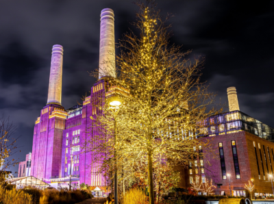 Battersea Power Station at Christmas